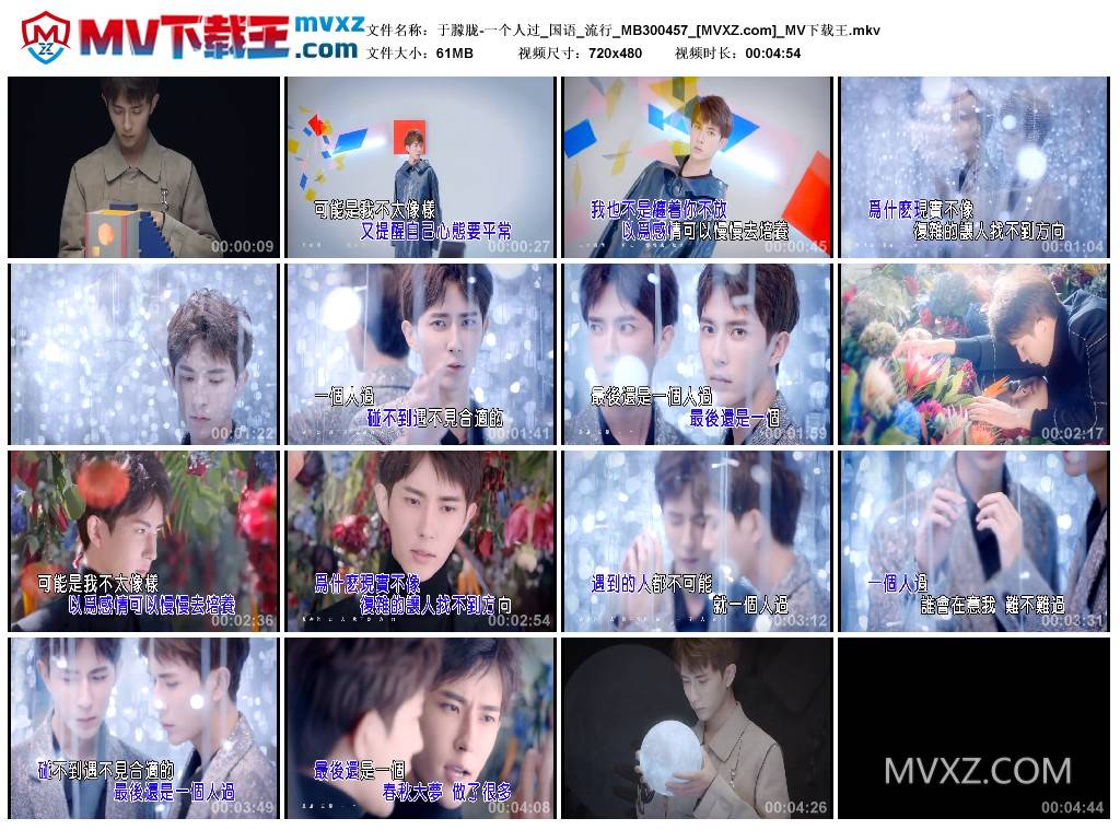 于朦胧-一个人过_国语_流行_MB300457